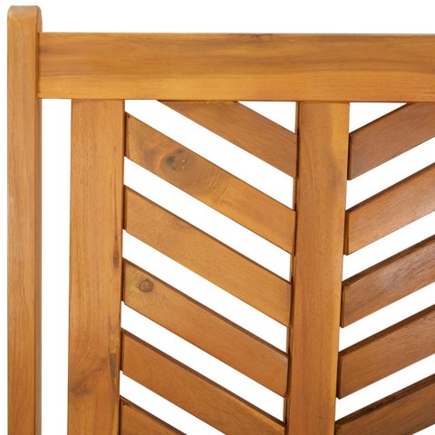 Krzesła ogrodowe 4 szt. z solidnego drewna akacjowego