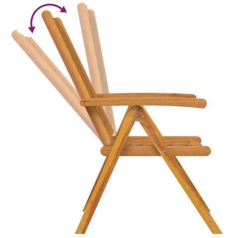 Krzesła ogrodowe 4 szt. z solidnego drewna akacjowego