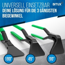 Kleszcze dekarskie Blacharskie szczypce/cęgi do gięcia blachy 3szt. Zielone Bituxx