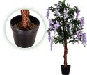 PLANTASIA Wisteria sztuczna 120 cm, kwiaty niebiesko-fioleto
