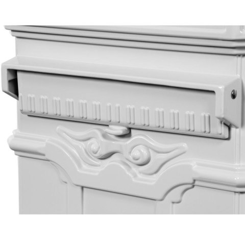 Skrzynka na listy antyczna biała