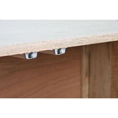 Kredens DKD Home Decor Biały Krem Drewno mango 180 x 40 x 80 cm