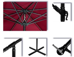 STILISTA Parasol ogrodowy, 330 x 249 cm, zielony