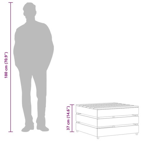 Ogrodowe stoliki z palet, 2 szt., impregnowane drewno sosnowe