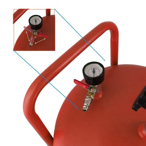 Przenośna mobilna Zlewarka do oleju Warsztatowa Regulowana ze zbiornikiem 80L