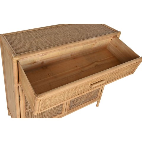 Kredens Home ESPRIT Jasnobrązowy Rattan Jodła 100 x 40 x 100 cm