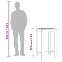 Ogrodowy stolik barowy, 60x60x105 cm, lite drewno akacjowe