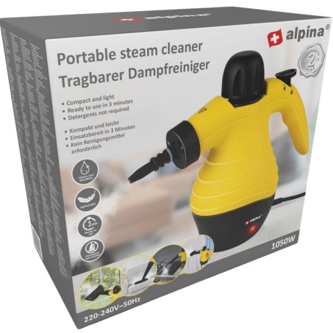 RĘCZNY ODKURZACZ MYJKA PAROWA ALPINA 900-1050W