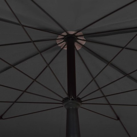 Parasol ogrodowy na słupku, 200x130 cm, antracytowy