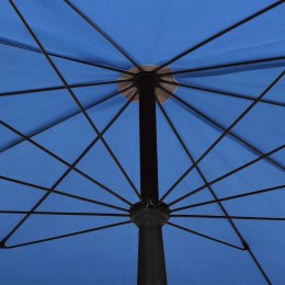 Parasol ogrodowy na słupku, 200x130 cm, lazurowy