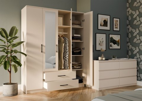 Szafa Romana 160 X 205 LUSTRO KASZMIR BEŻ