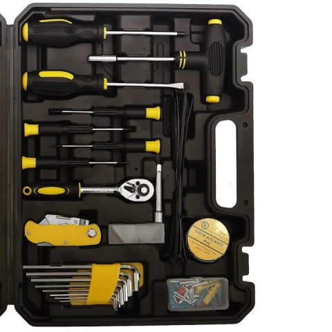 Zestaw narzędzi walizka narzędziowa 111 elementów klucze wkrętaki bity