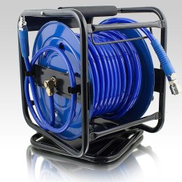 Wąż na bębnie Pneumatyczny ze zwijakiem na korbkę 30m BITUXX