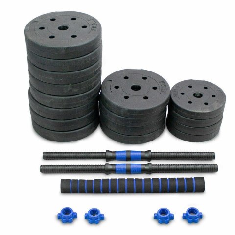 Zestaw Hantli 2W1 40KG Sztanga Hantle do Siłowni Domowej Do Ćwiczeń