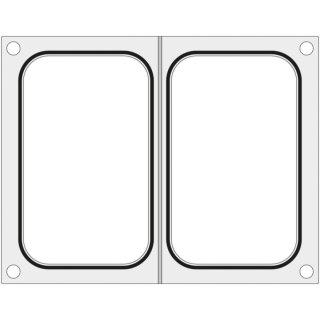 Matryca forma do zgrzewarek MCS na dwie tacki pojemniki 178x113 mm - Hendi 805459