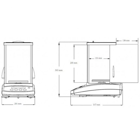 Waga laboratoryjna apteczna z legalizacją M precyzyjna LCD PR 220g / 1mg - OHAUS PR223M Waga laboratoryjna apteczna z legalizacją M precyzyjna LCD PR 220g / 1mg - OHAUS PR223M