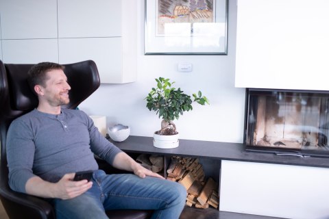 Czujnik czadu tlenku węgla z sygnałem alarmowym i diodami LED - biały