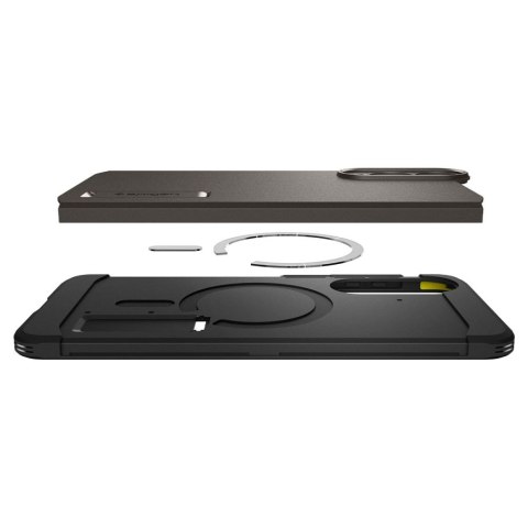 Etui case na Samsung Galaxy S25 Edge Tough Armor MagSafe - szaro-czarne