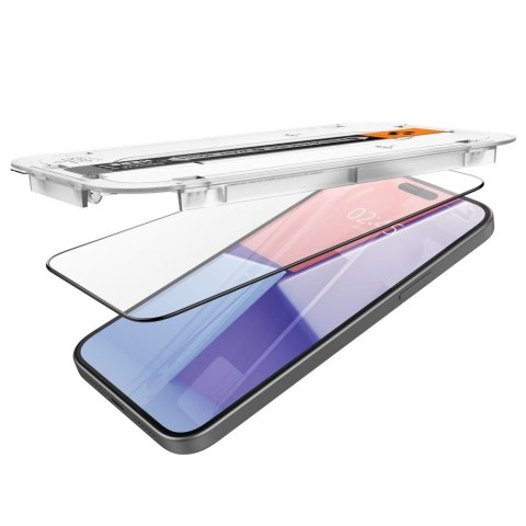 Szkło hartowane ochronne na iPhone 15 Plus Glas.tR EZ Fit FC - czarne 2 szt.