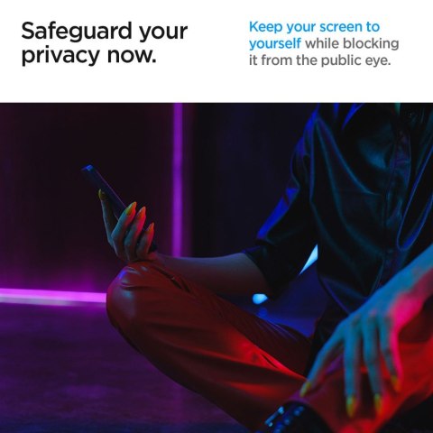 Szkło hartowane prywatyzujące na Samsung Galaxy S24 Ultra Glas.tR EZ Fit Privacy - 2 szt.