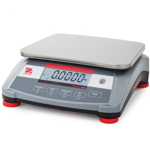 Waga stołowa przemysłowa profesjonalna z akumulatorem RANGER 3000 30kg / 1g - OHAUS R31P30 Waga stołowa przemysłowa profesjonalna z akumulatorem RANGER 3000 30kg / 1g - OHAUS R31P30