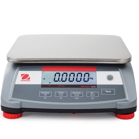 Waga stołowa przemysłowa profesjonalna z akumulatorem RANGER 3000 30kg / 1g - OHAUS R31P30 Waga stołowa przemysłowa profesjonalna z akumulatorem RANGER 3000 30kg / 1g - OHAUS R31P30