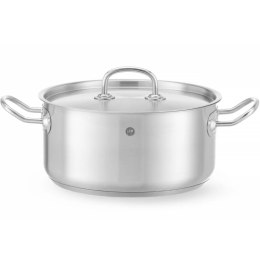 Garnek niski Kitchen Line z pokrywką 4,9 l śr. 240 x 110 h - Hendi 836026