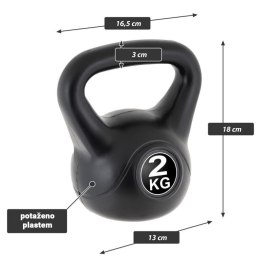 MAXXIVA Kettlebell, czarny, 2 kg