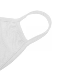 Maska dwuwarstwowa bawełniana - biała, 10 szt