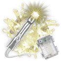 Świąteczny LED łańcuch - 10 m, 100 diod, ciepła biel