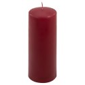 Zestaw świec słupkowych 20 cm Ø 7,5 cm, bordowy, 2 szt.