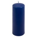 Zestaw świec słupkowych, 20 cm, Ø 7,5 cm, niebieski, 2 szt