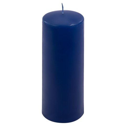 Zestaw świec słupkowych, 20 cm, Ø 7,5 cm, niebieski, 2 szt