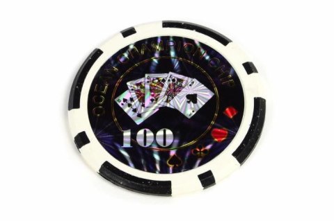 Żetony na sztuki design Ocean nominał 100 - 50 szt