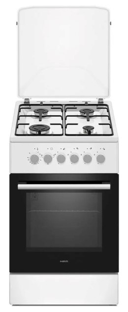 Kuchnia gazowo-elektryczna MPM-56-KGM-04 Biała