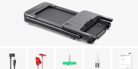 Bieżnia z wbudowanym biurkiem do pracy i ćwiczeń UREVO Foldi 3S