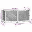 Donica do podwyższonej rabaty, 80x40x38 cm, polipropylen