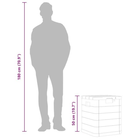 Skrzynia ogrodowa, 90 L, antracytowa