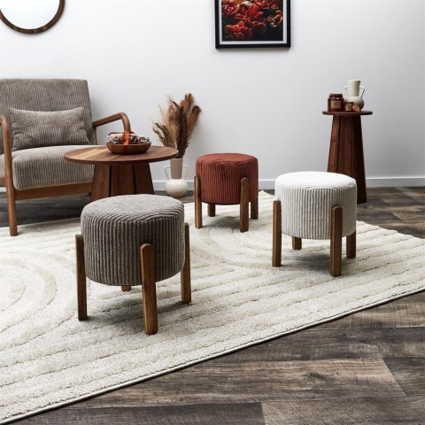 Stołek Scott terakotta sztruksowy