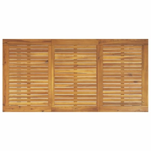 Zestaw obiadowy do ogrodu 7-częściowy szary stal i lite drewno akacjowe