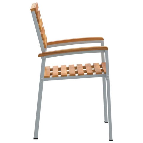 Stolik ogrodowy 8 sztuk, drzewo akacjowe i metal