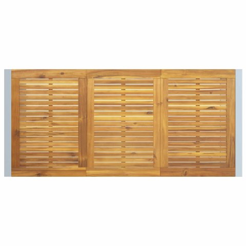 Zestaw jadalniany do ogrodu 5 części z drewna akacjowego i metalu