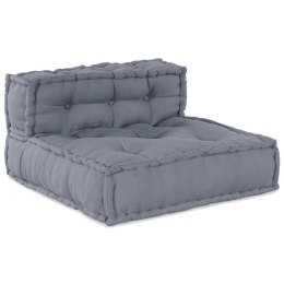 Sofa modułowa dla 4 osób w szarym materiale
