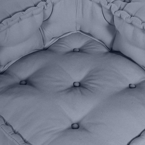 Sofa modułowa dla 4 osób w szarym materiale