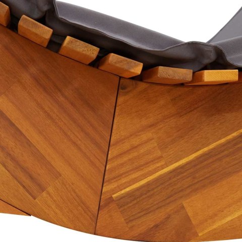 Huśtawki słoneczne z poduszkami 2 szt. z drewna akacjowego