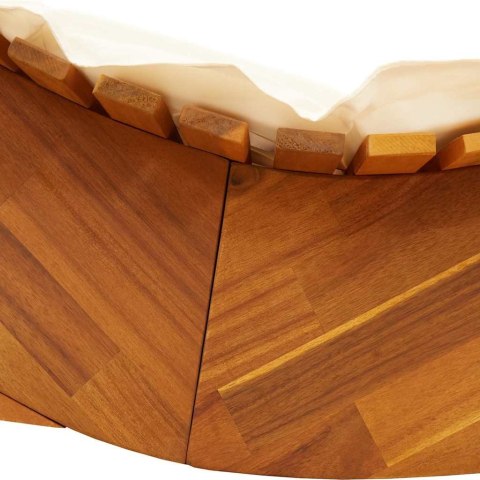 Huśtawki słoneczne z poduszkami 2 sztuki Lite drewno akacjowe