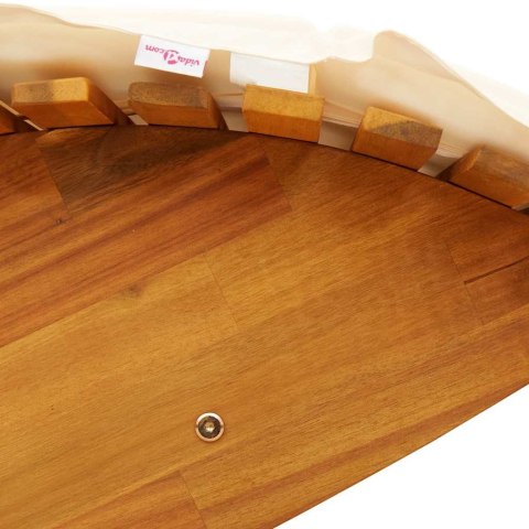 Huśtawki słoneczne z poduszkami 2 sztuki Lite drewno akacjowe