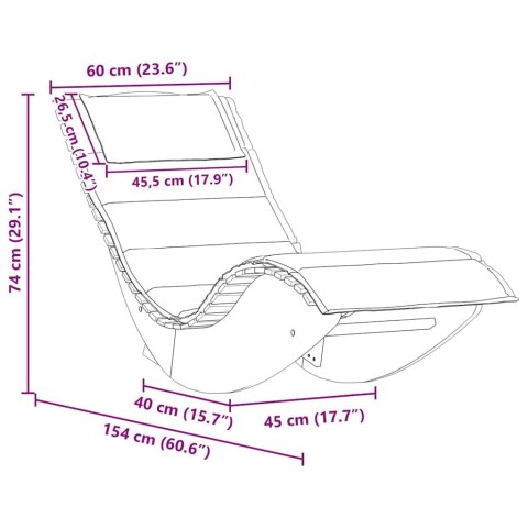 Huśtawki słoneczne z poduszkami 2 sztuki Lite drewno akacjowe