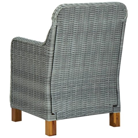 7-cz. zestaw mebli ogrodowych, poduszki, rattan PE, jasnoszary 7-cz. zestaw mebli ogrodowych, poduszki, rattan PE, jasnoszary