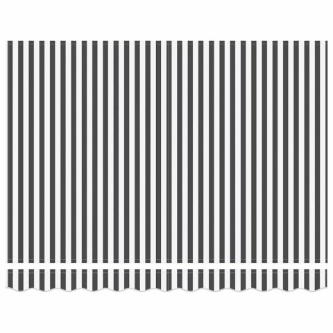 Markiza zwijana Antracytowy i biały 300x250 cm Tkanina i Metal